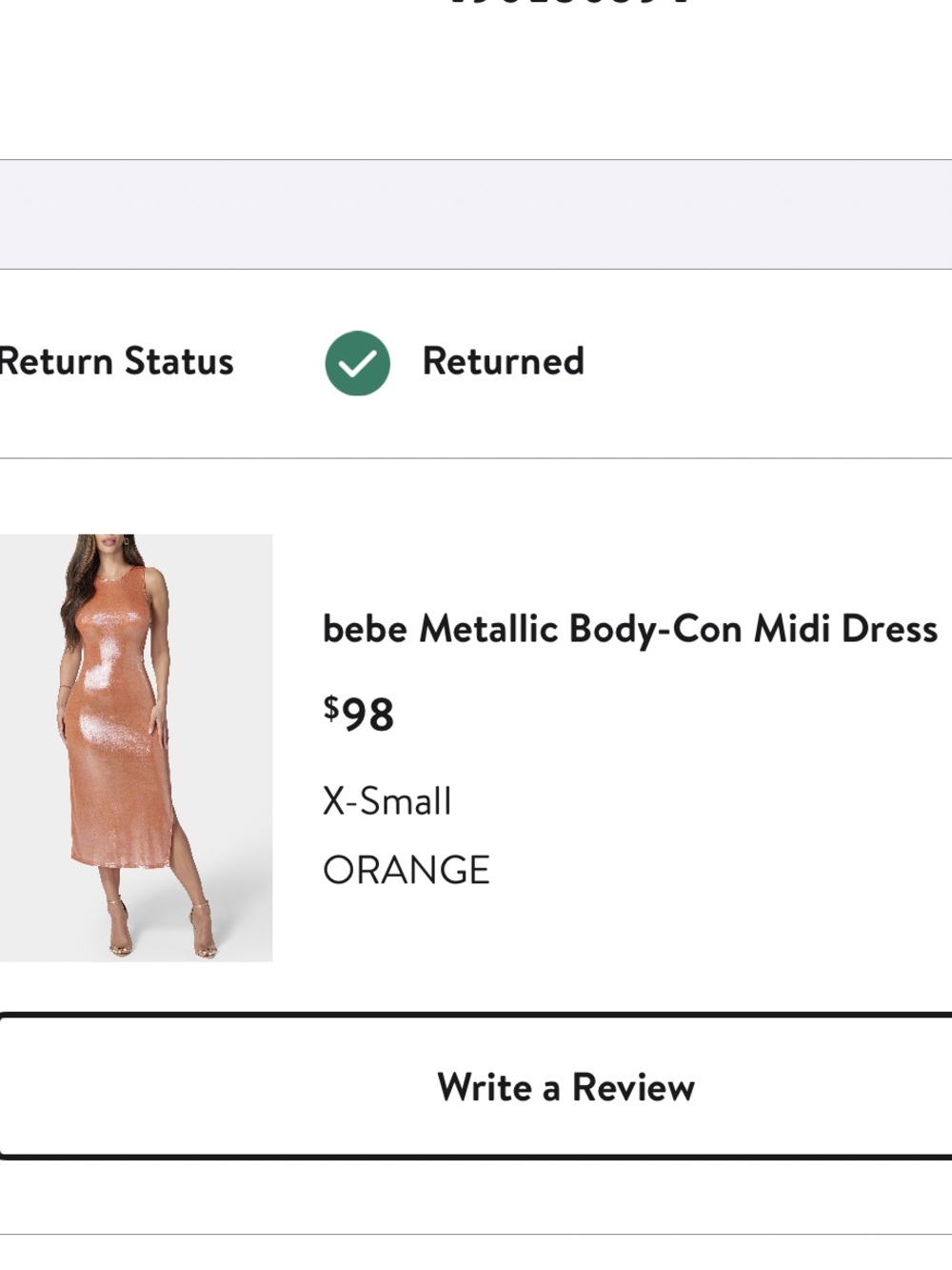 bebe One-Shoulder Metallic Midi Dress in Copper-Orange